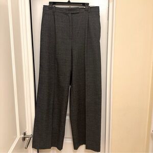 Zara high wai wide leg tailored pants in grey fabric